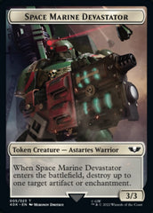 Soldier (002) // Space Marine Devastator Double-Sided Token [Warhammer 40,000 Tokens] | Red Riot Games CA