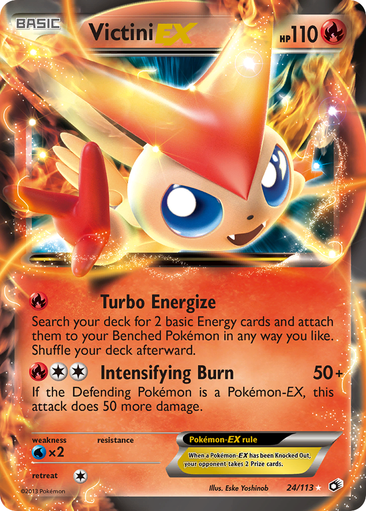 Victini EX (24/113) [Black & White: Legendary Treasures] | Red Riot Games CA