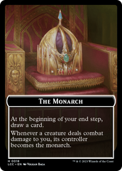 The Monarch // Dinosaur Double-Sided Token [The Lost Caverns of Ixalan Commander Tokens] | Red Riot Games CA