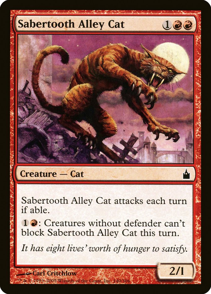 Sabertooth Alley Cat [Ravnica: City of Guilds] | Red Riot Games CA