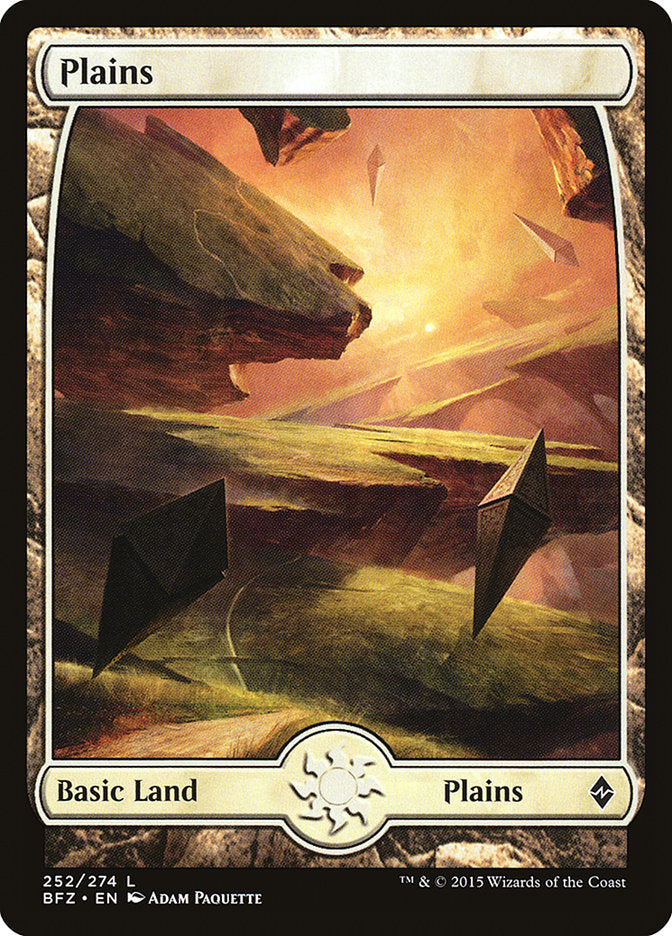 Plains (252) (Full Art) [Battle for Zendikar] | Red Riot Games CA