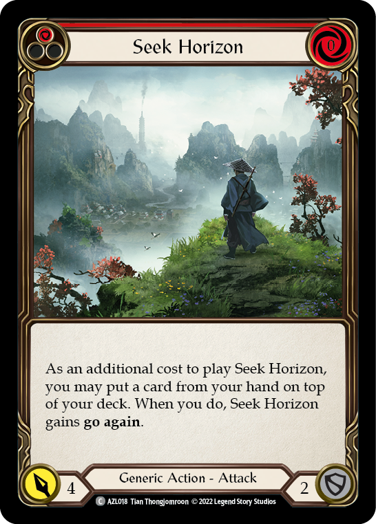 Seek Horizon (Red) [AZL018] (Outsiders Azalea Blitz Deck) | Red Riot Games CA