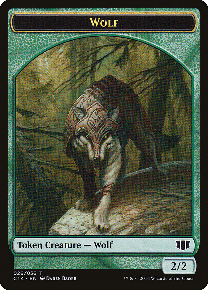 Treefolk // Wolf Double-Sided Token [Commander 2014 Tokens] | Red Riot Games CA