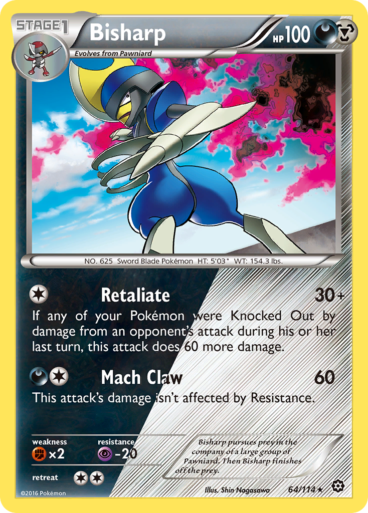 Bisharp (64/114) [XY: Steam Siege] | Red Riot Games CA