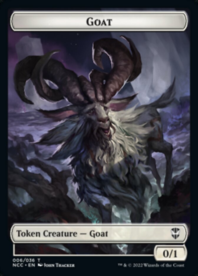 Zombie // Goat Double-Sided Token [Streets of New Capenna Commander Tokens] | Red Riot Games CA