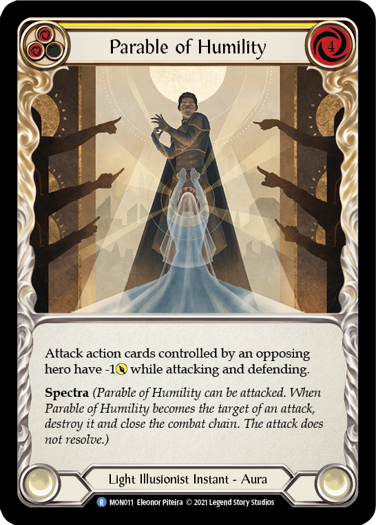 Parable of Humility [MON011-RF] (Monarch)  1st Edition Rainbow Foil | Red Riot Games CA