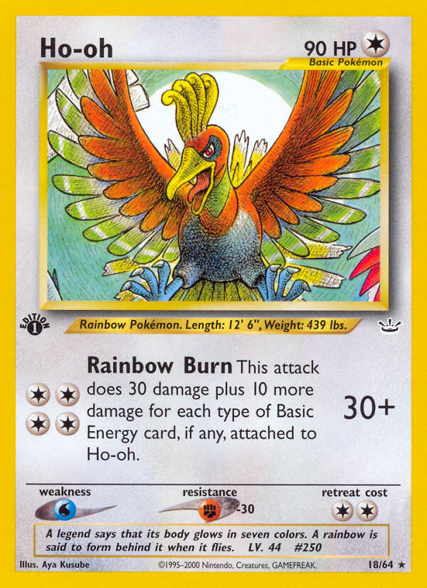 Ho-oh (18/64) [Neo Revelation 1st Edition] | Red Riot Games CA
