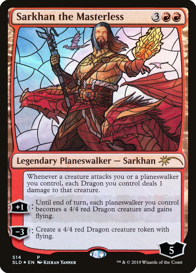 Sarkhan the Masterless (Stained Glass) [Secret Lair Drop Promos] | Red Riot Games CA