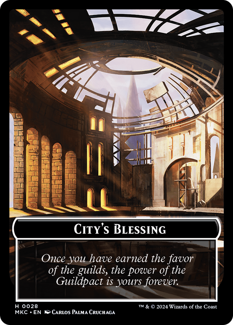 City's Blessing // Human Soldier Double-Sided Token [Murders at Karlov Manor Commander Tokens] | Red Riot Games CA