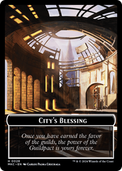 City's Blessing // Zombie Double-Sided Token [Murders at Karlov Manor Commander Tokens] | Red Riot Games CA
