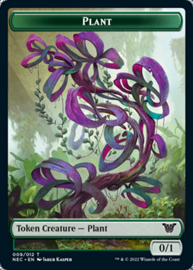 Plant // Treasure Double-Sided Token [Kamigawa: Neon Dynasty Commander Tokens] | Red Riot Games CA