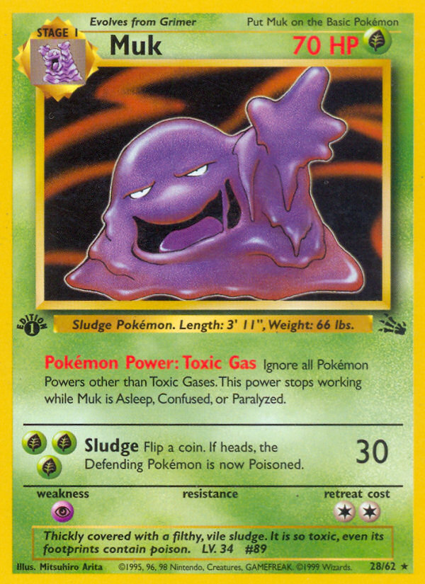 Muk (28/62) [Fossil 1st Edition] | Red Riot Games CA