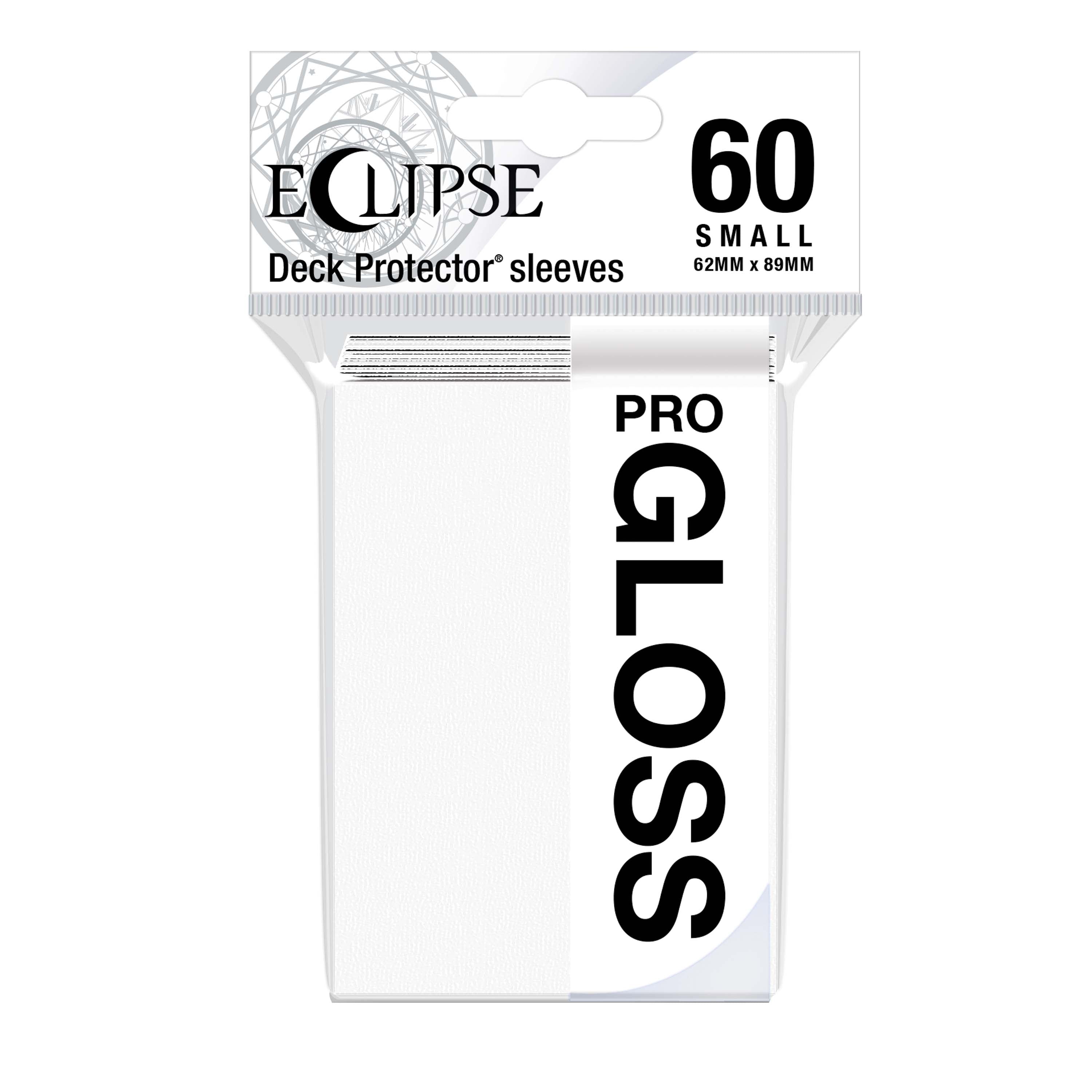 Ultra PRO: Small 60ct Sleeves - Eclipse Gloss (Arctic White) | Red Riot Games CA