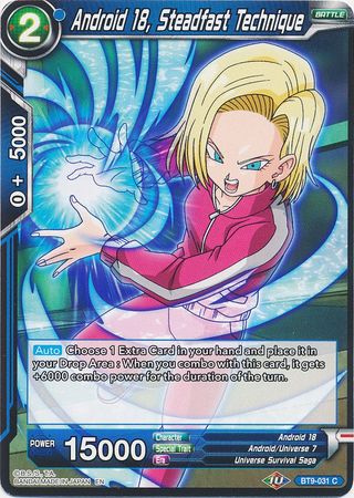 Android 18, Steadfast Technique (BT9-031) [Universal Onslaught] | Red Riot Games CA