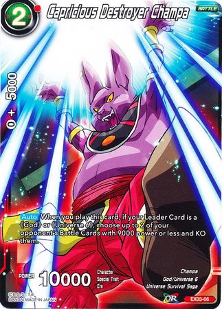 Capricious Destroyer Champa (EX03-06) [Ultimate Box] | Red Riot Games CA