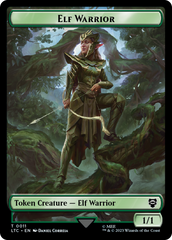 Elf Warrior // Insect Double Sided Token [The Lord of the Rings: Tales of Middle-Earth Commander Tokens] | Red Riot Games CA