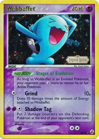 Wobbuffet (28/92) (Stamped) [EX: Legend Maker] | Red Riot Games CA