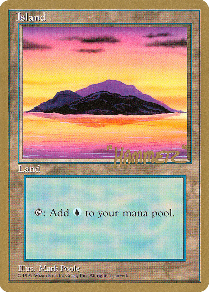 Island (shr368) (Shawn "Hammer" Regnier) [Pro Tour Collector Set] | Red Riot Games CA