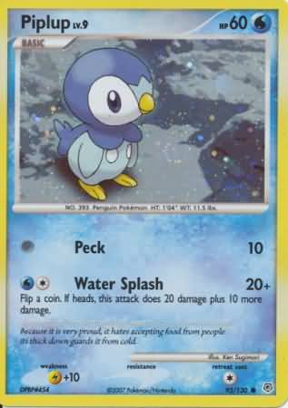 Piplup (93/130) (Cosmos Holo) [Diamond & Pearl: Base Set] | Red Riot Games CA