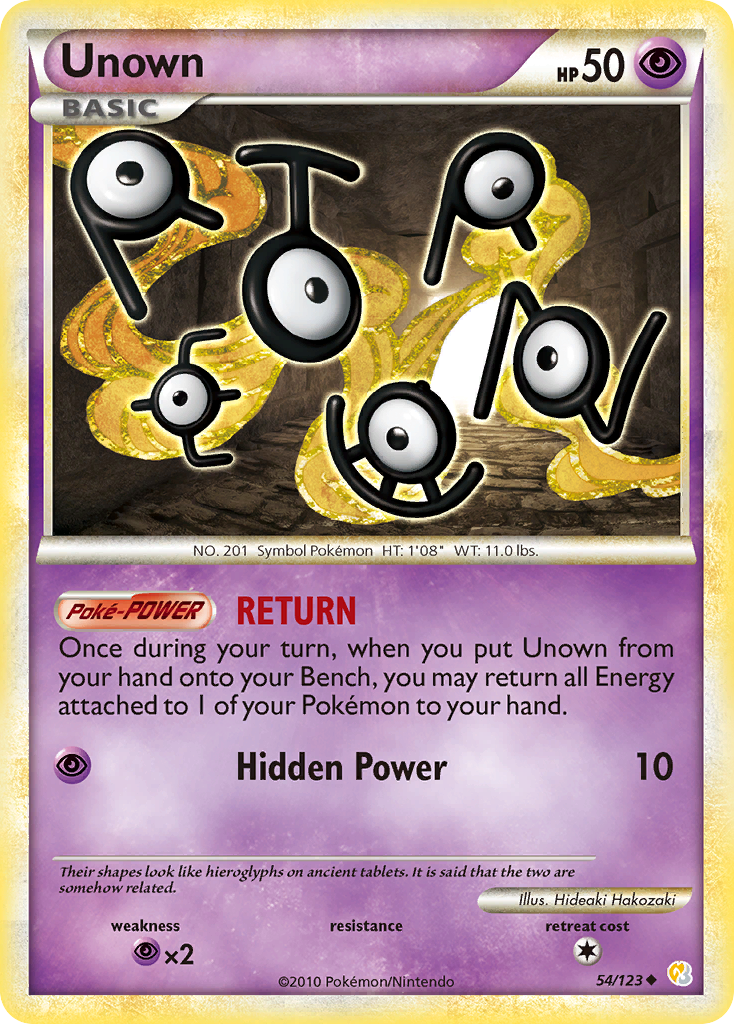 Unown (54/123) [HeartGold & SoulSilver: Base Set] | Red Riot Games CA