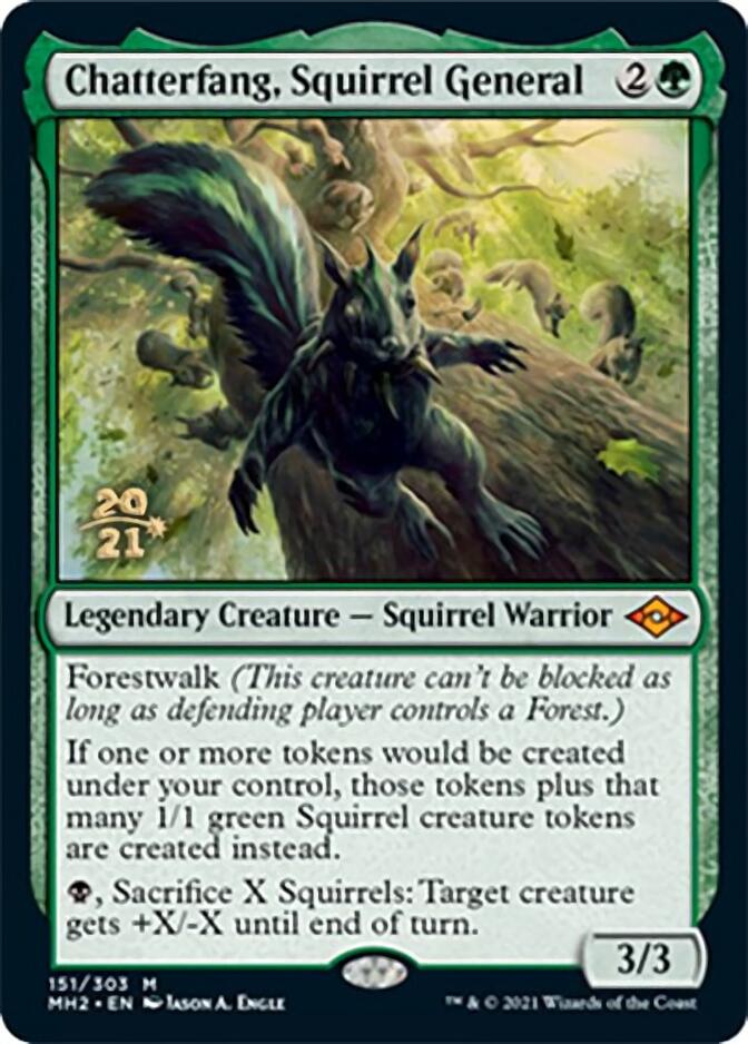 Chatterfang, Squirrel General [Modern Horizons 2 Prerelease Promos] | Red Riot Games CA