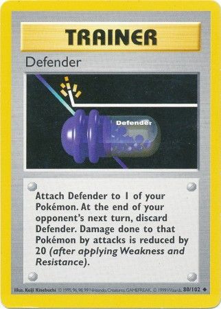 Defender (80/102) [Base Set Shadowless Unlimited] | Red Riot Games CA