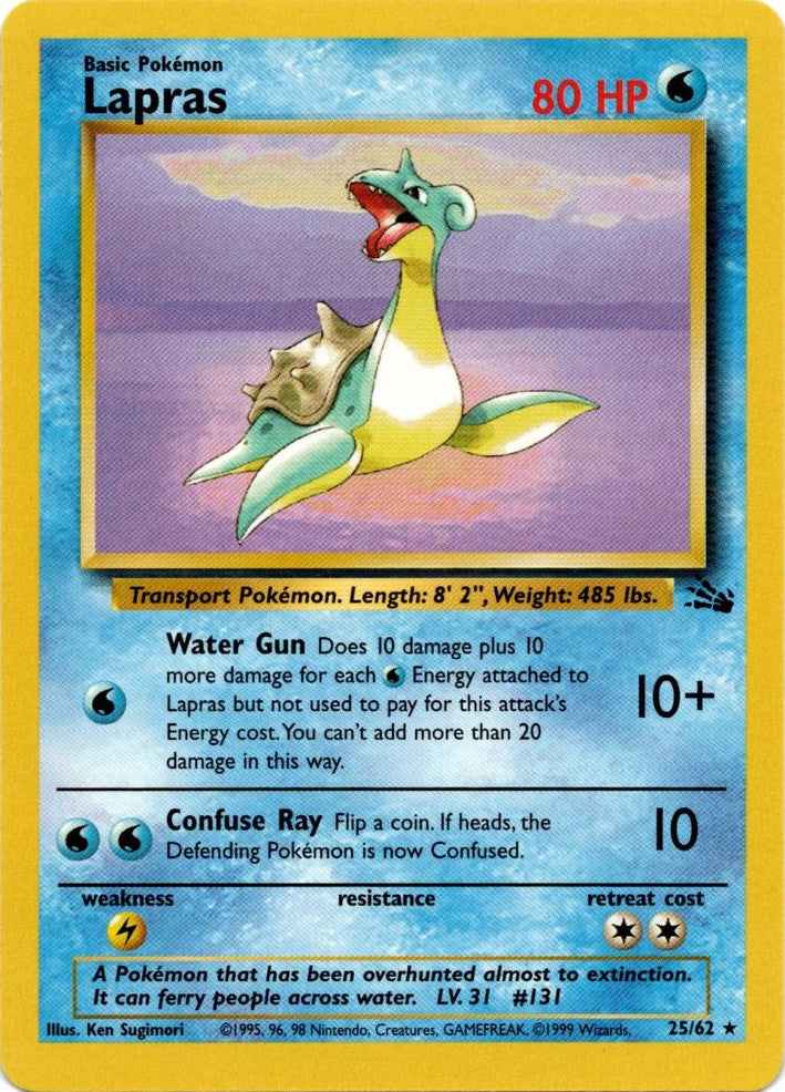 Lapras (25/62) [Fossil Unlimited] | Red Riot Games CA