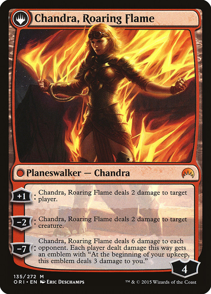 Chandra, Fire of Kaladesh // Chandra, Roaring Flame [Magic Origins] | Red Riot Games CA