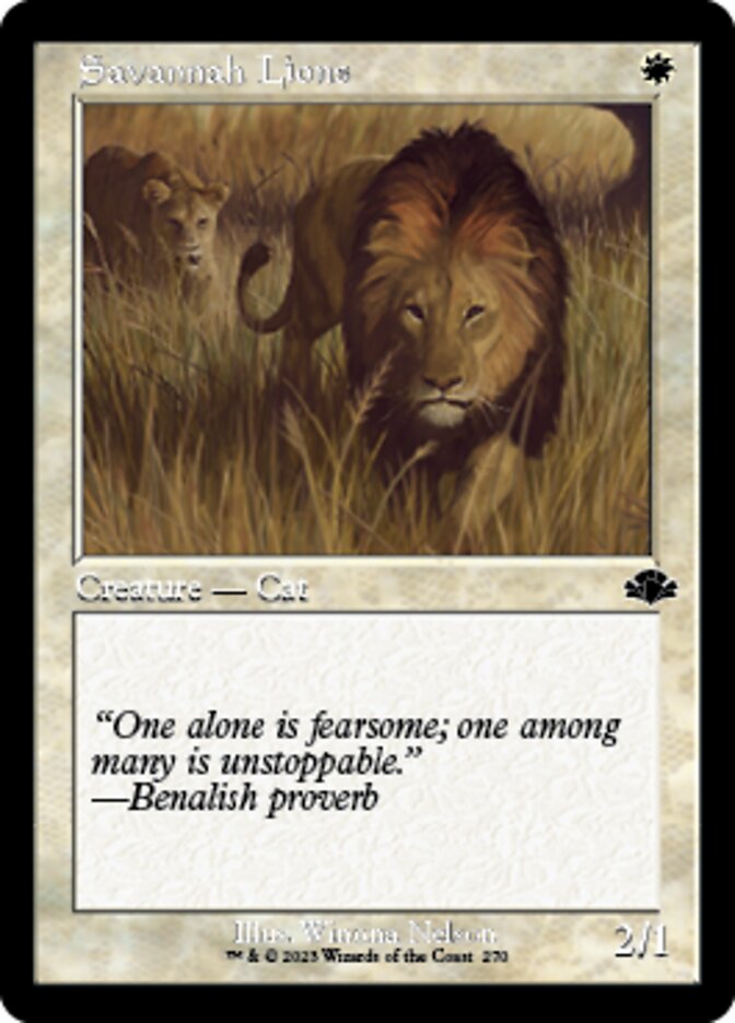 Savannah Lions (Retro) [Dominaria Remastered] | Red Riot Games CA