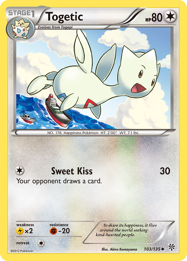Togetic (103/135) [Black & White: Plasma Storm] | Red Riot Games CA