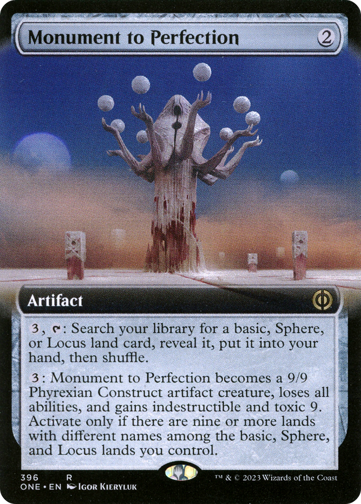Monument to Perfection (Extended Art) [Phyrexia: All Will Be One] | Red Riot Games CA