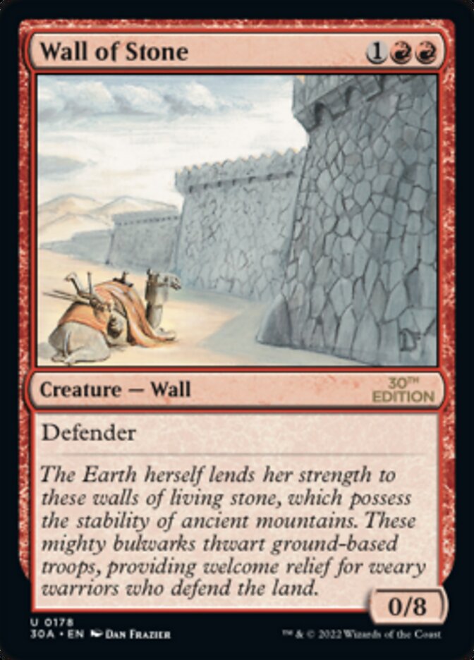 Wall of Stone [30th Anniversary Edition] | Red Riot Games CA