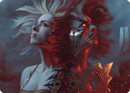 Thrill of Possibility Art Card [Phyrexia: All Will Be One Art Series] | Red Riot Games CA