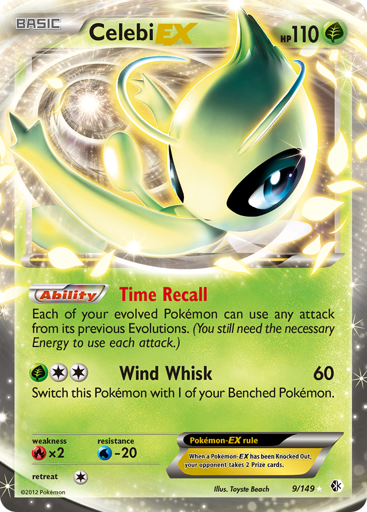 Celebi EX (9/149) [Black & White: Boundaries Crossed] | Red Riot Games CA