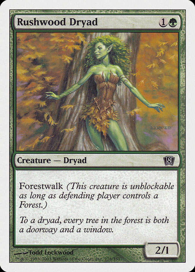 Rushwood Dryad [Eighth Edition] | Red Riot Games CA