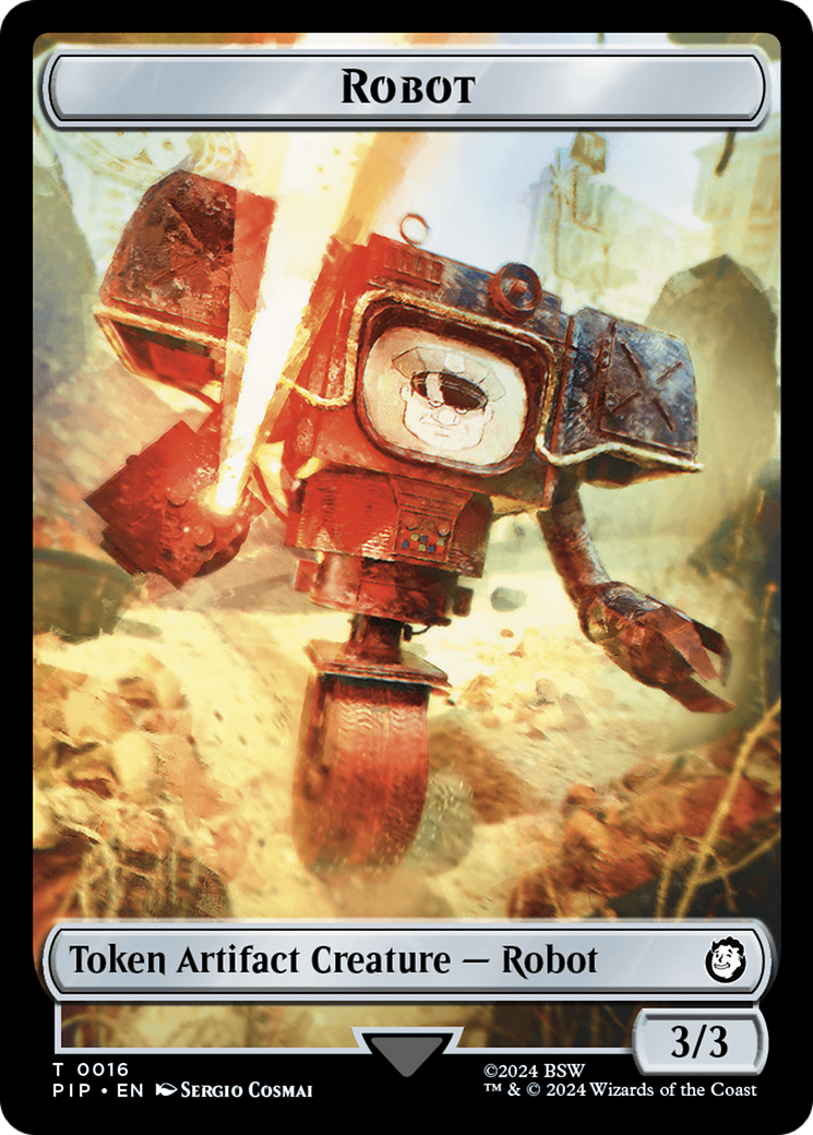 Junk // Robot Double-Sided Token [Fallout Tokens] | Red Riot Games CA