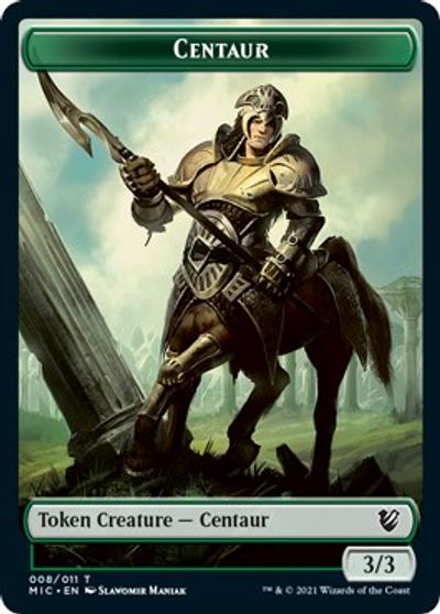 Centaur // Wolf Double-Sided Token [Innistrad: Midnight Hunt Commander Tokens] | Red Riot Games CA