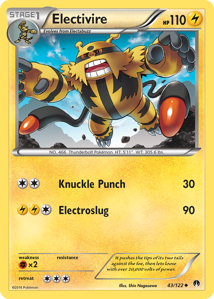 Electivire (43/122) [XY: BREAKpoint] | Red Riot Games CA