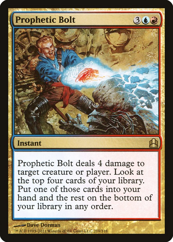 Prophetic Bolt [Commander 2011] | Red Riot Games CA