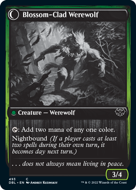 Weaver of Blossoms // Blossom-Clad Werewolf [Innistrad: Double Feature] | Red Riot Games CA