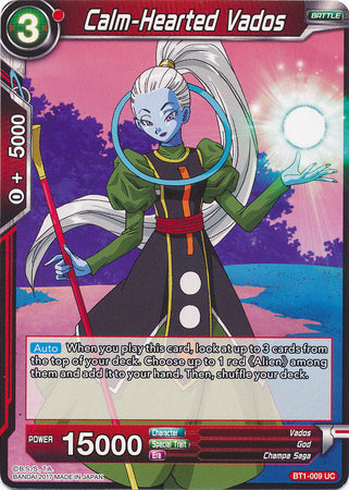 Calm-Hearted Vados (BT1-009) [Galactic Battle] | Red Riot Games CA