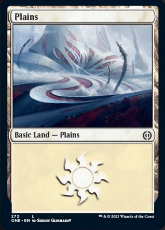 Plains (272) [Phyrexia: All Will Be One] | Red Riot Games CA