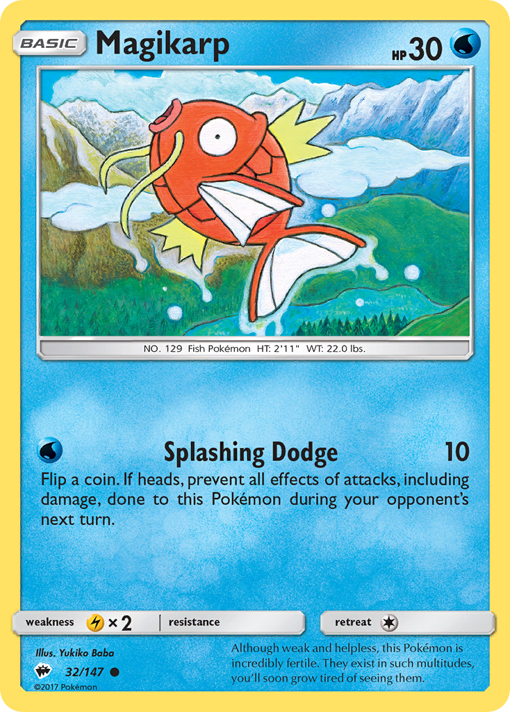 Magikarp (32/147) [Sun & Moon: Burning Shadows] | Red Riot Games CA