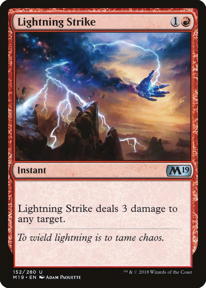 Lightning Strike [Core Set 2019] | Red Riot Games CA