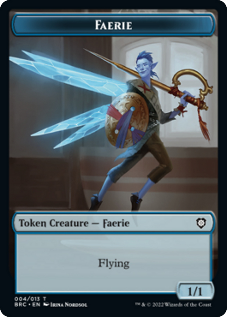 Faerie // Thopter (010) Double-Sided Token [The Brothers' War Commander Tokens] | Red Riot Games CA
