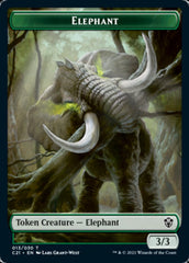 Frog Lizard // Elephant Double-Sided Token [Commander 2021 Tokens] | Red Riot Games CA