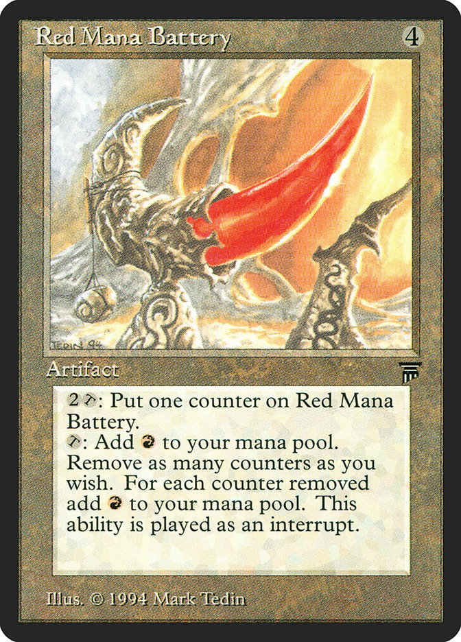 Red Mana Battery [Legends] | Red Riot Games CA
