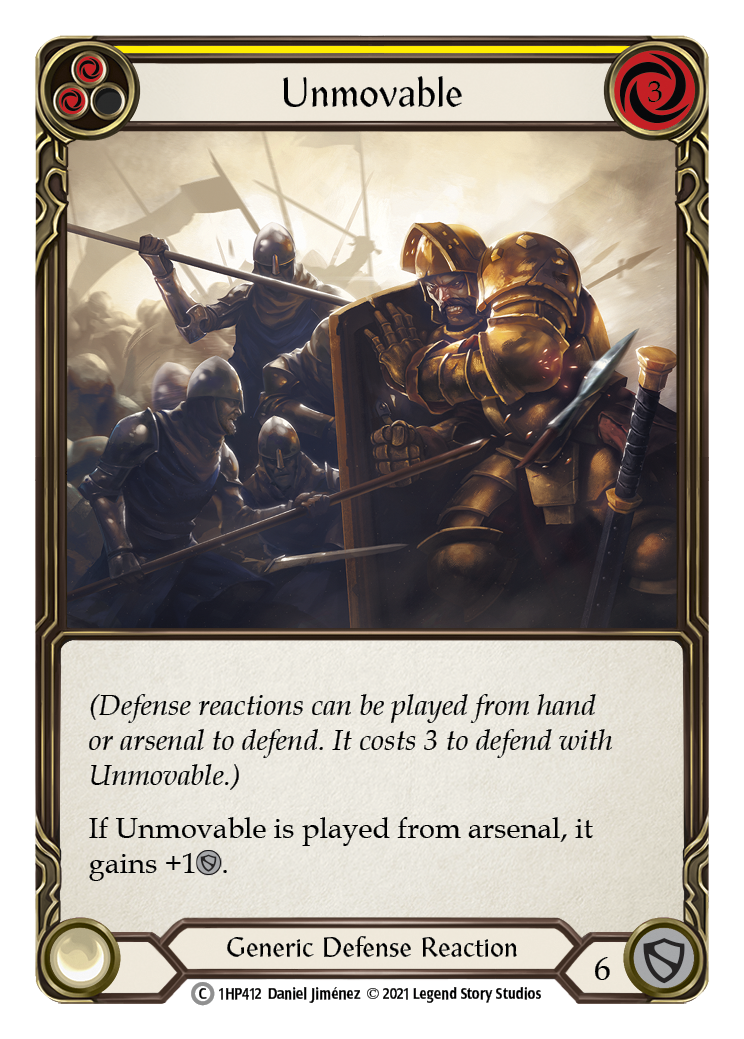 Unmovable (Yellow) [1HP412] (History Pack 1) | Red Riot Games CA