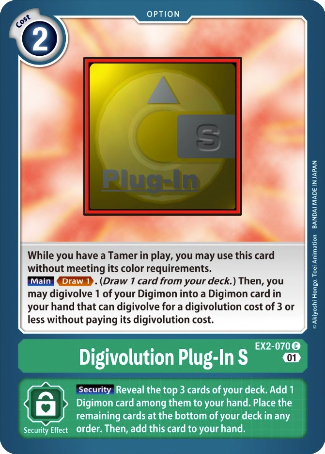Digivolution Plug-In S [EX2-070] [Digital Hazard] | Red Riot Games CA