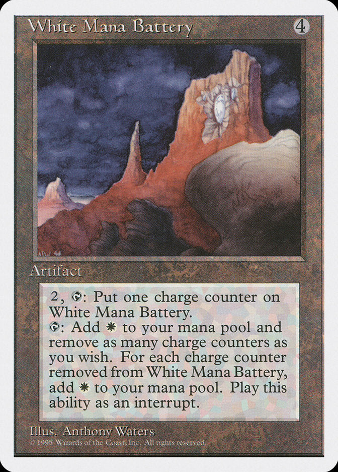White Mana Battery [Fourth Edition] | Red Riot Games CA